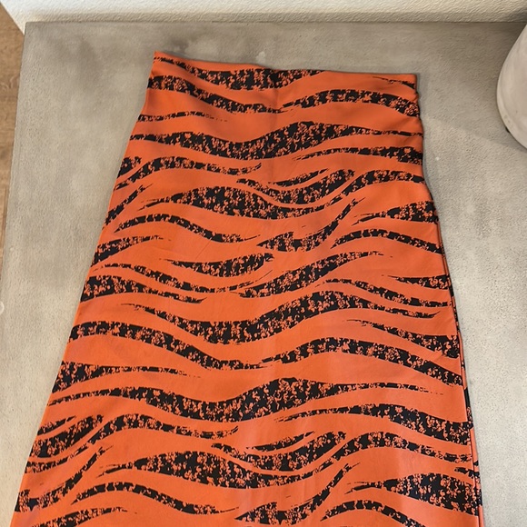 Anine Bing Silk Zebra Print Skirt - Picture 4 of 5